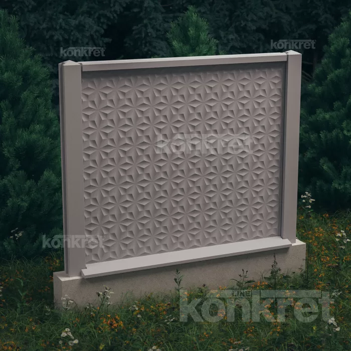 Gard beton Flower KM200