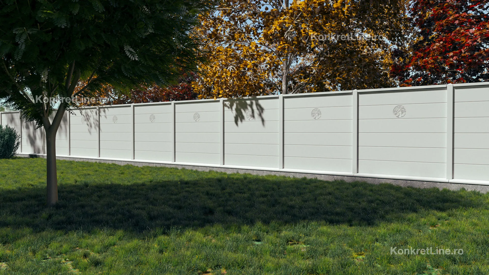 Model nou de gard prefagricat din beton