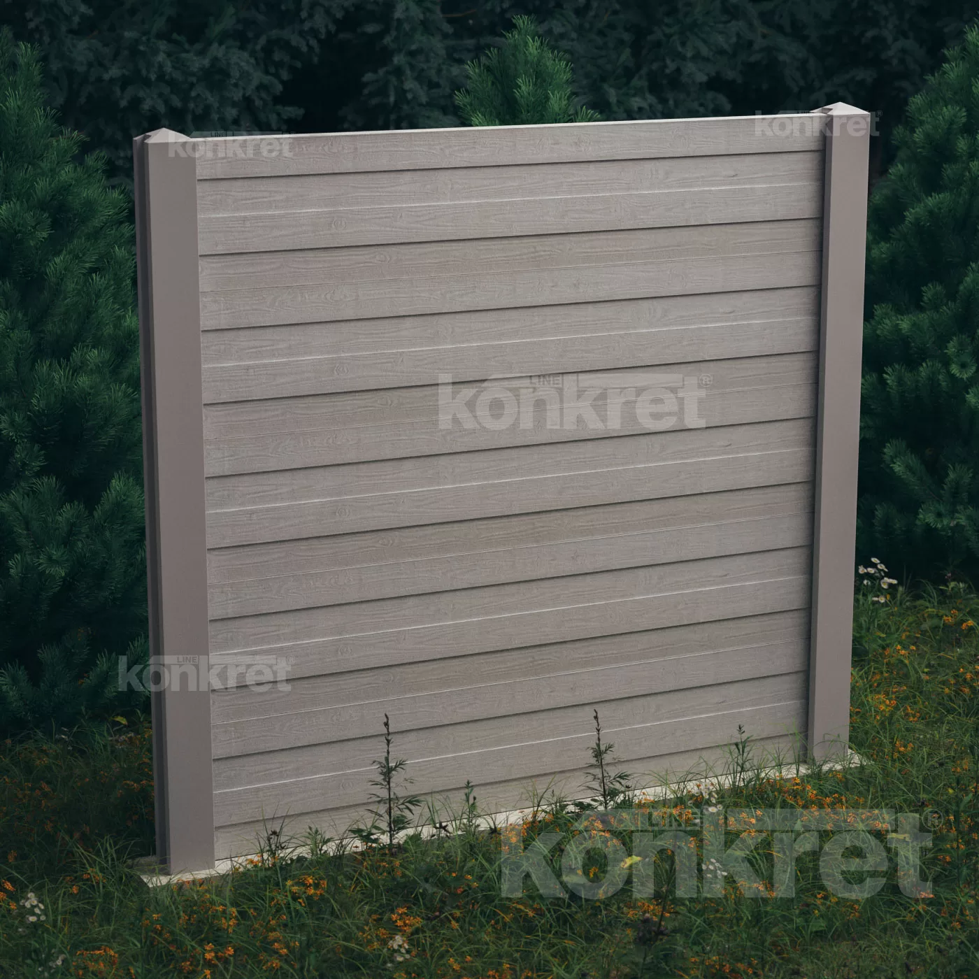 Gard beton Cedar KM302
