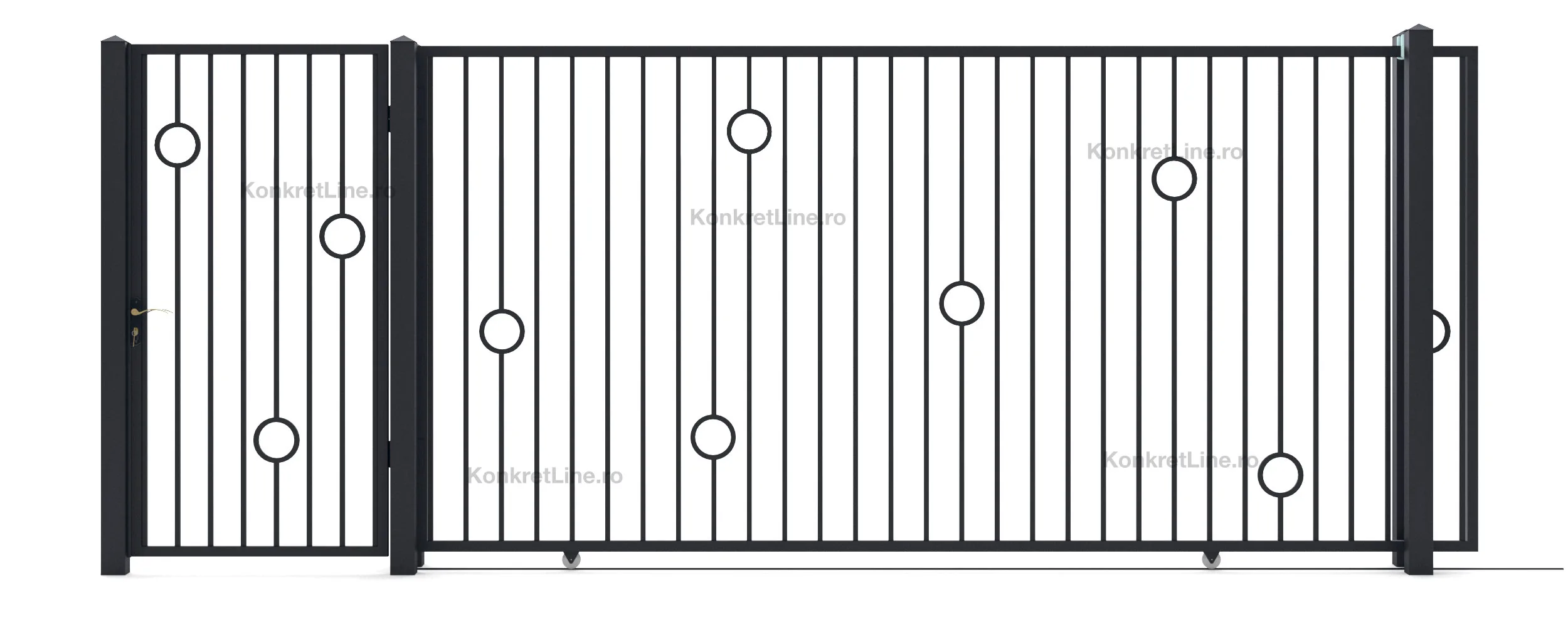 Poartă metalică Lights (KP107)