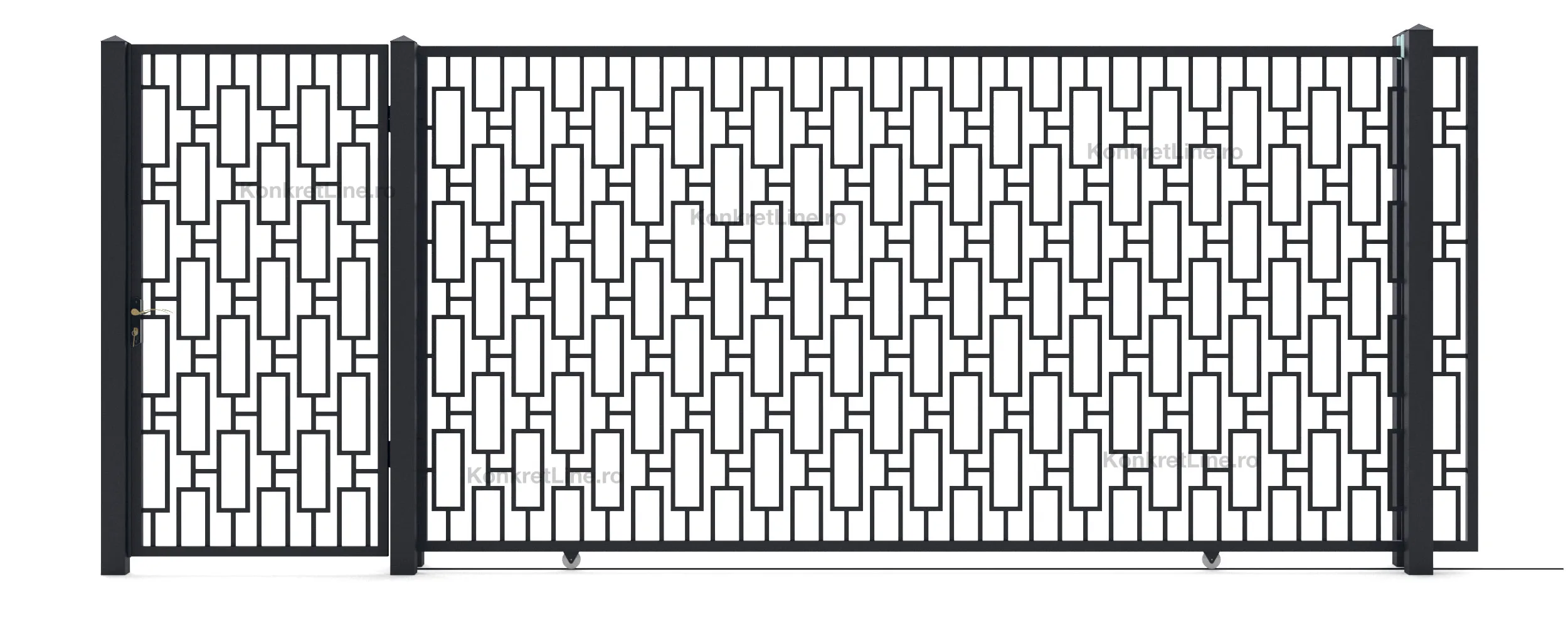 Poartă metalică Moderna (KP117)
