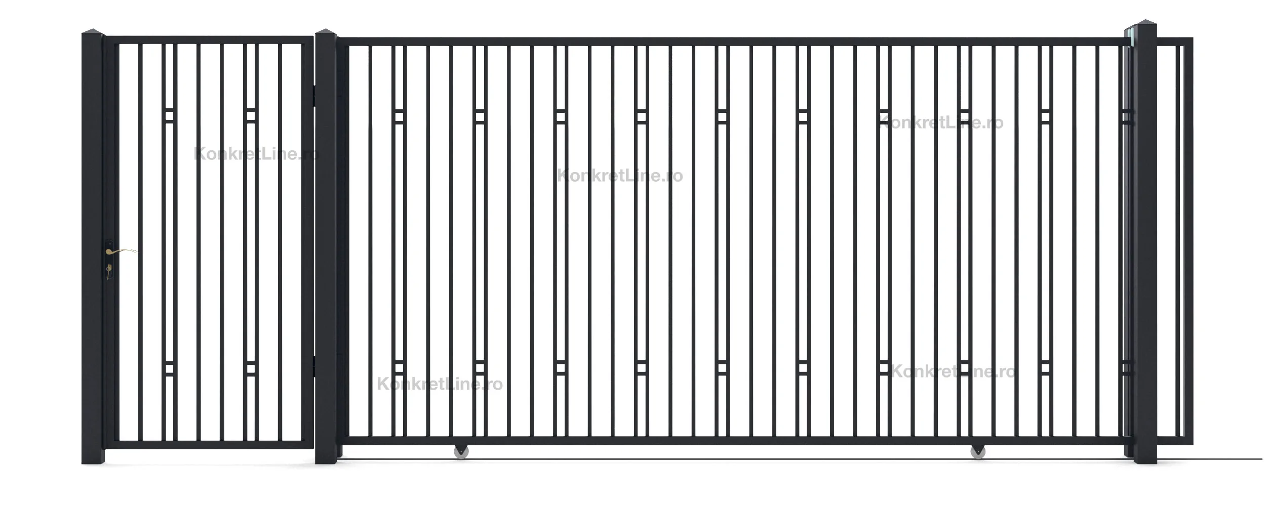 Poartă metalică New (KP120)