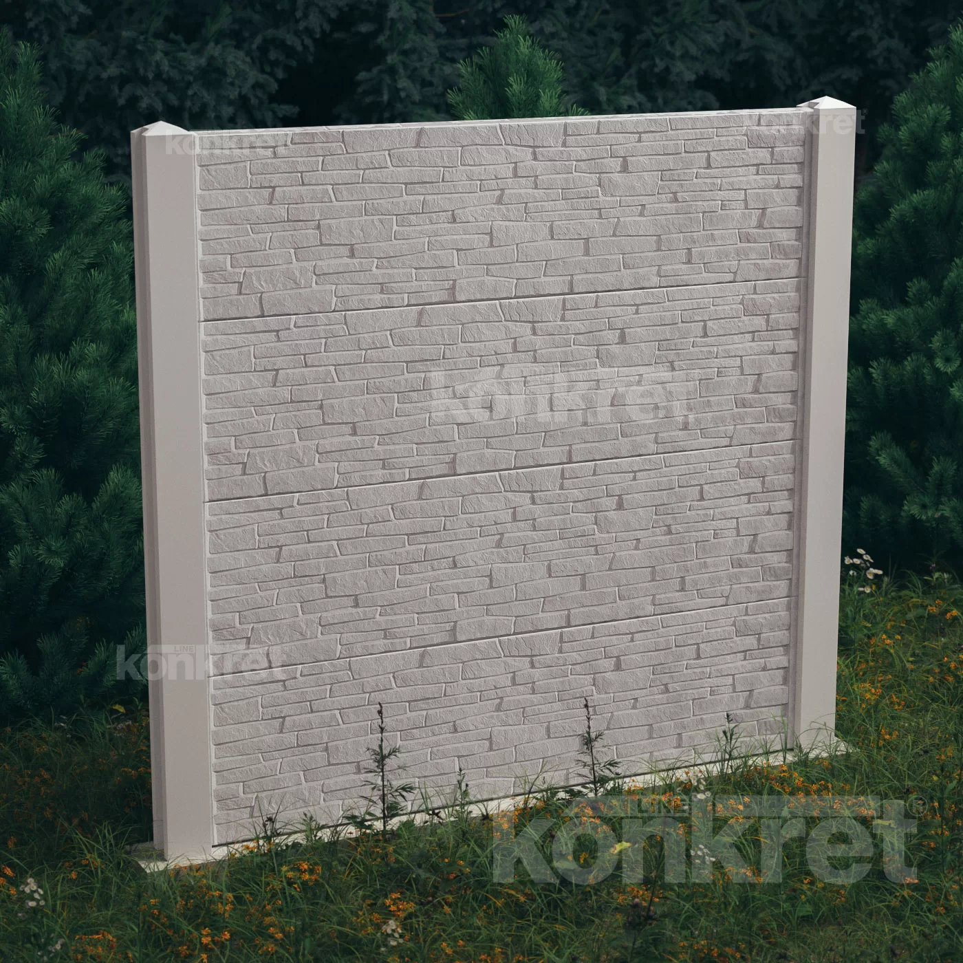 Gard beton Piatra Sparta KT300