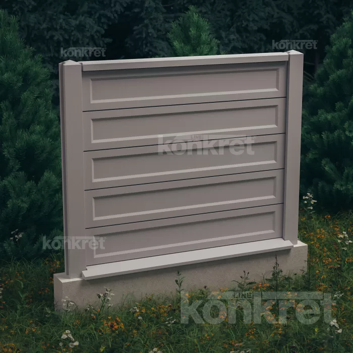 Gard beton Smooth-Rebated KS900