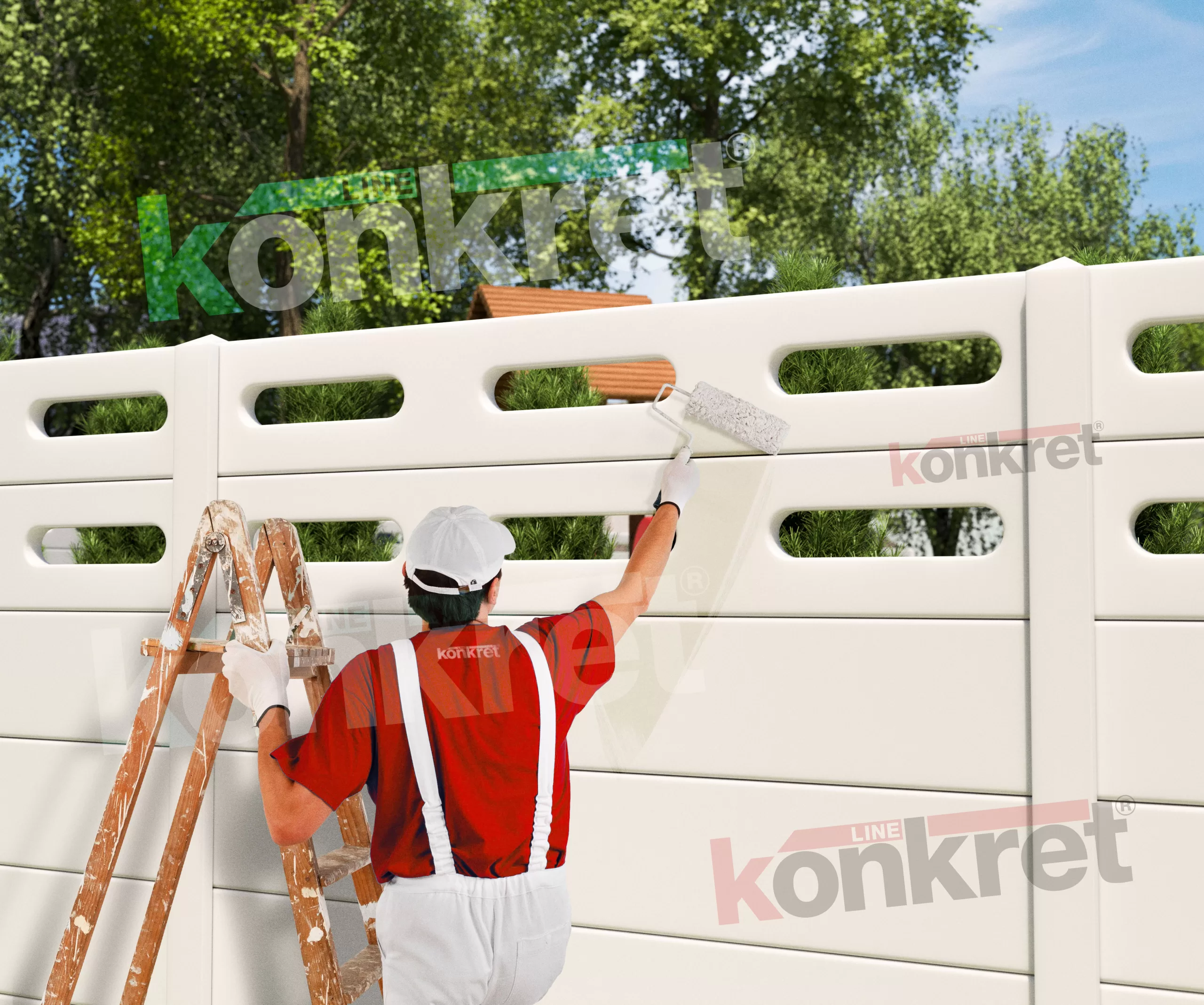 Konkretol — tratament pentru garduri prefabricate
